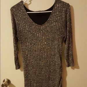 Grey long sleeve knee length dress❤️